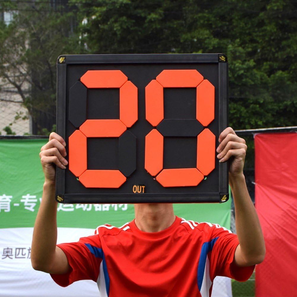 Football Soccer Manual Substitution Board Card Two Digit Reversible Numbers Professional Manually Fliping Numbers for Referee