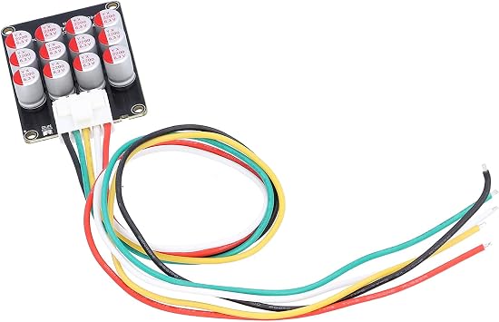 Hilitand Battery Active Equalizer, Balancer Energy Transfer Board Accessory Lithium Lipo Battery Energy Active Equalizer Fit Capacitor Silicone Cable for LFP LTO(4S)