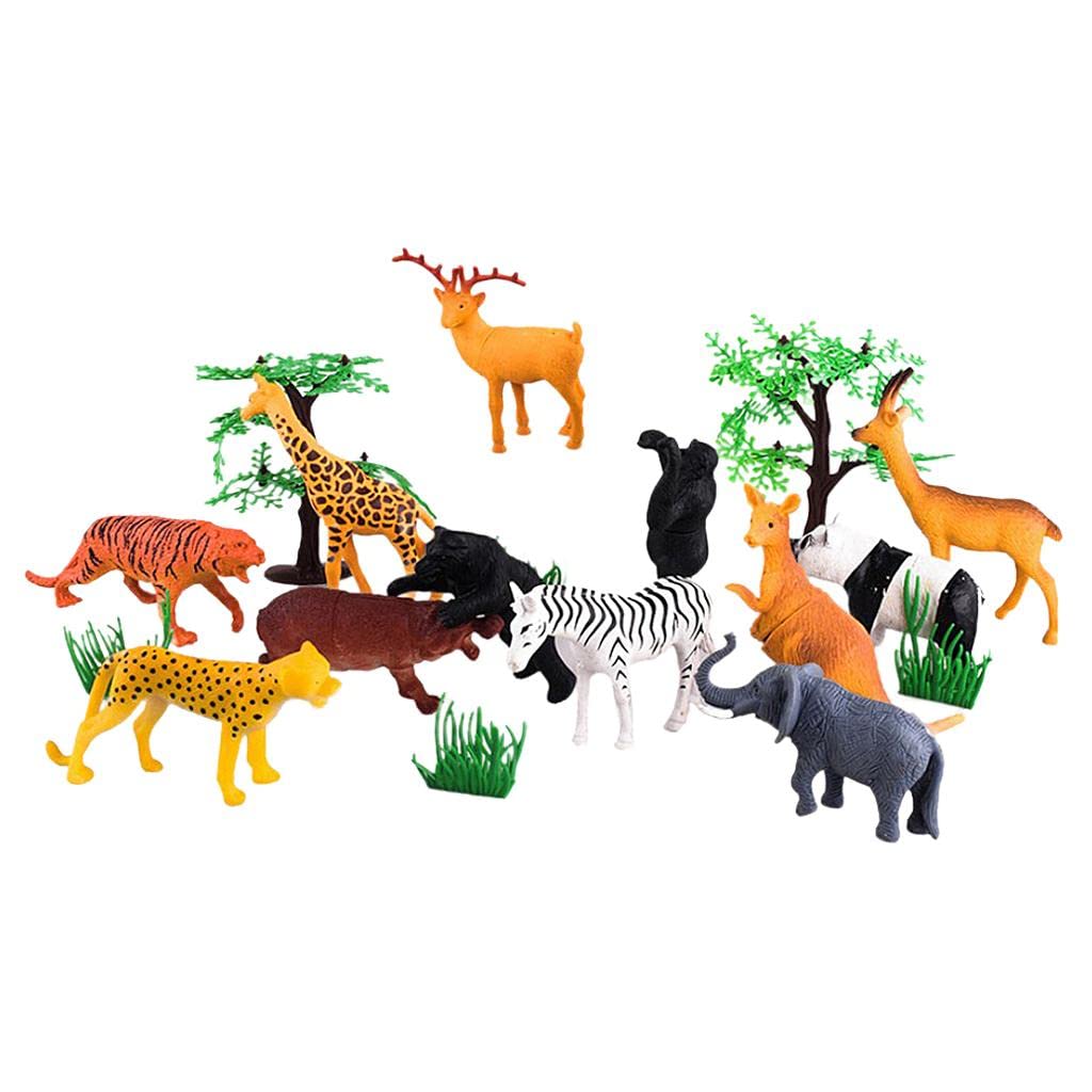 Buy FHS Realistic Land Animal Model Toy Plastic Figure Zoo Kids Gift Educational Online at Low
