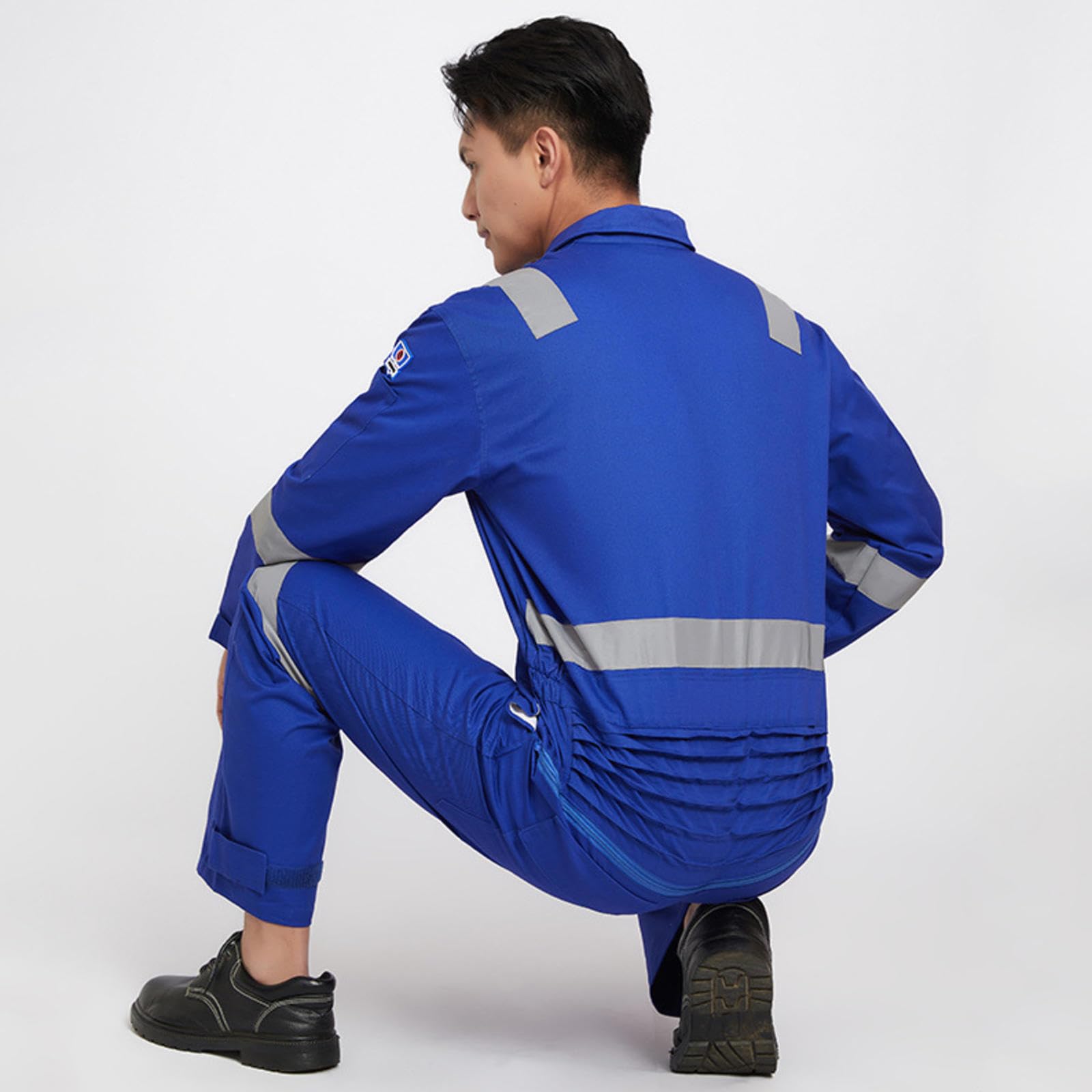 Honghuang Ropa De Trabajo con Logotipo Personalizado Taller Personalizado Uniformes De Seguridad Algodón Multibolsillos con Tiras Reflectantes para Trabajadores De Reparación