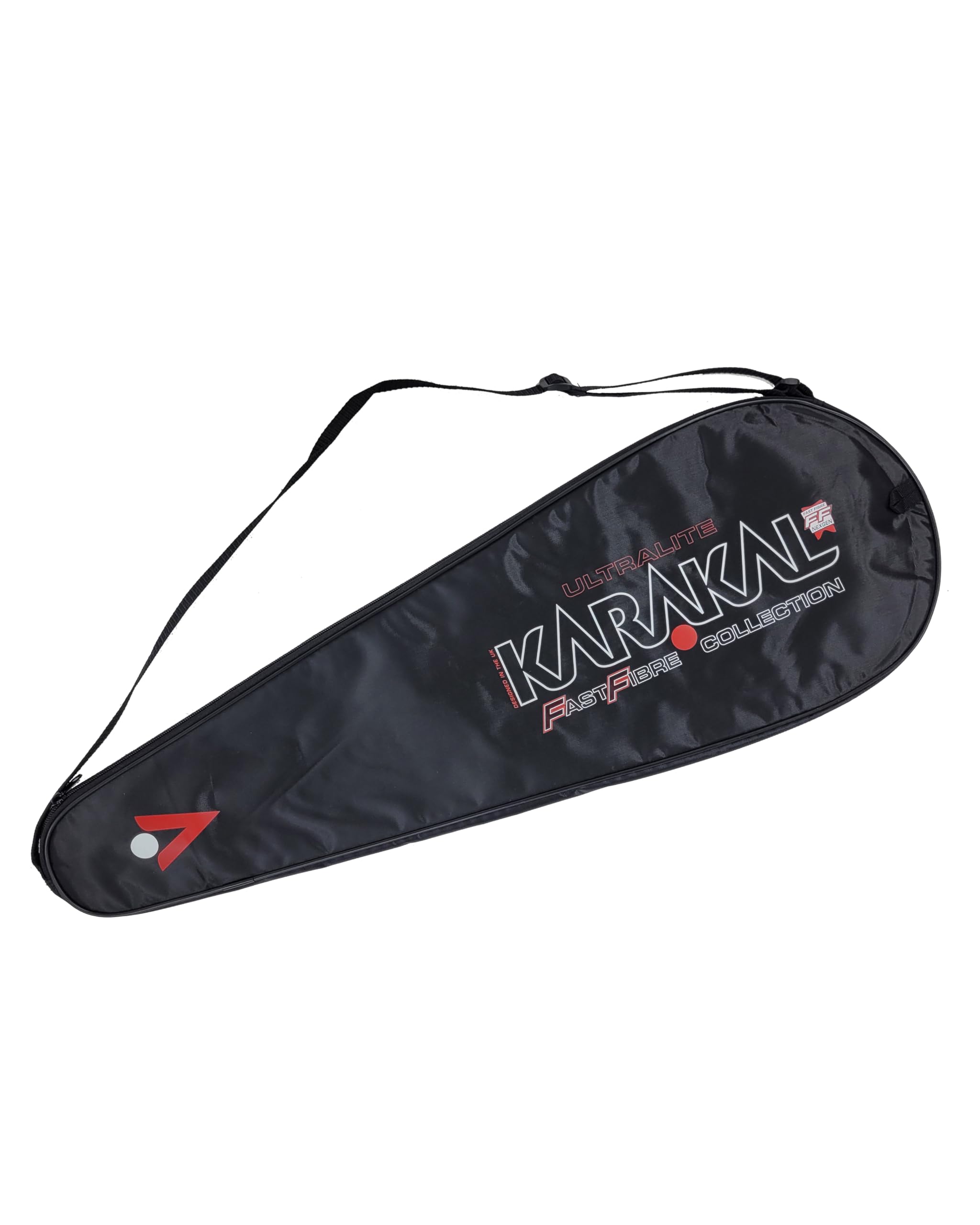 Karakal - Badmintonschläger BN 60 - das leichteste Badmintonracket der Welt aus 100% Fast Fibre Graphite - inklusive Fullsize Cover