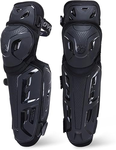 Miniatura 9 de SCOYCO Motorcycle Knee Shin Guards for Men - CE Level 1 Motocross Knee Pads Protective Gear with 45°-180° Knee Flexibility Design and Adjustable