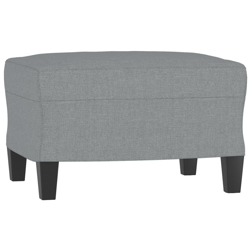 Juego de 4 sofás de tela gris claro, pequeño, 94 x 77 x 80 cm, moderno minisofá con taburete para salón, habitación juvenil, oficina y cocina