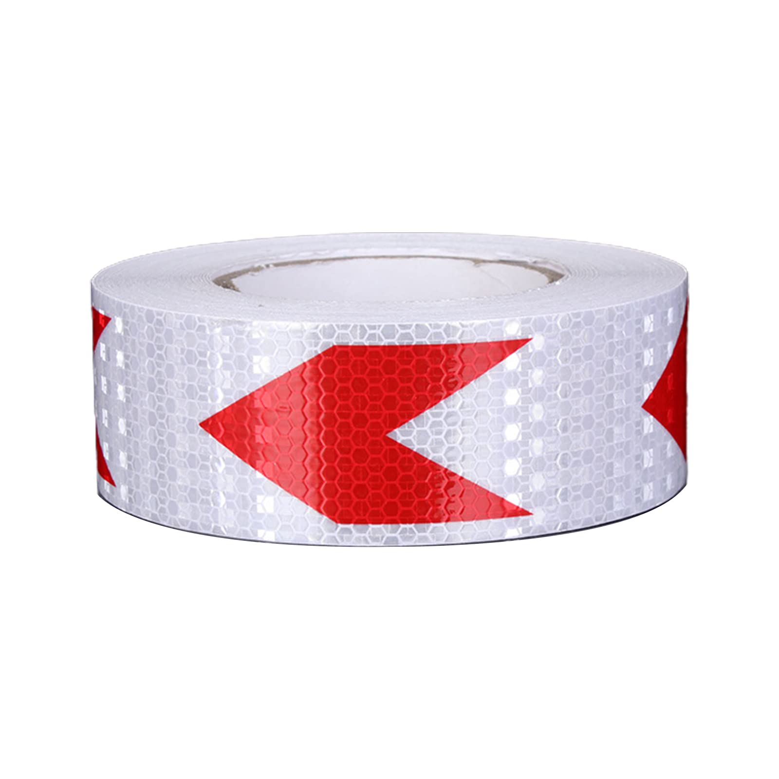 Cinta reflectante de señalización de peligro, Cinta reflectante de advertencia de peligro Multicolor 2 pulgadas x 82 pies(White Red)