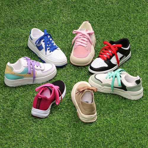booyckiy 2 pairs 2534 flat shoe laces for sneakers 26 colors shoelaces in 2734-7234