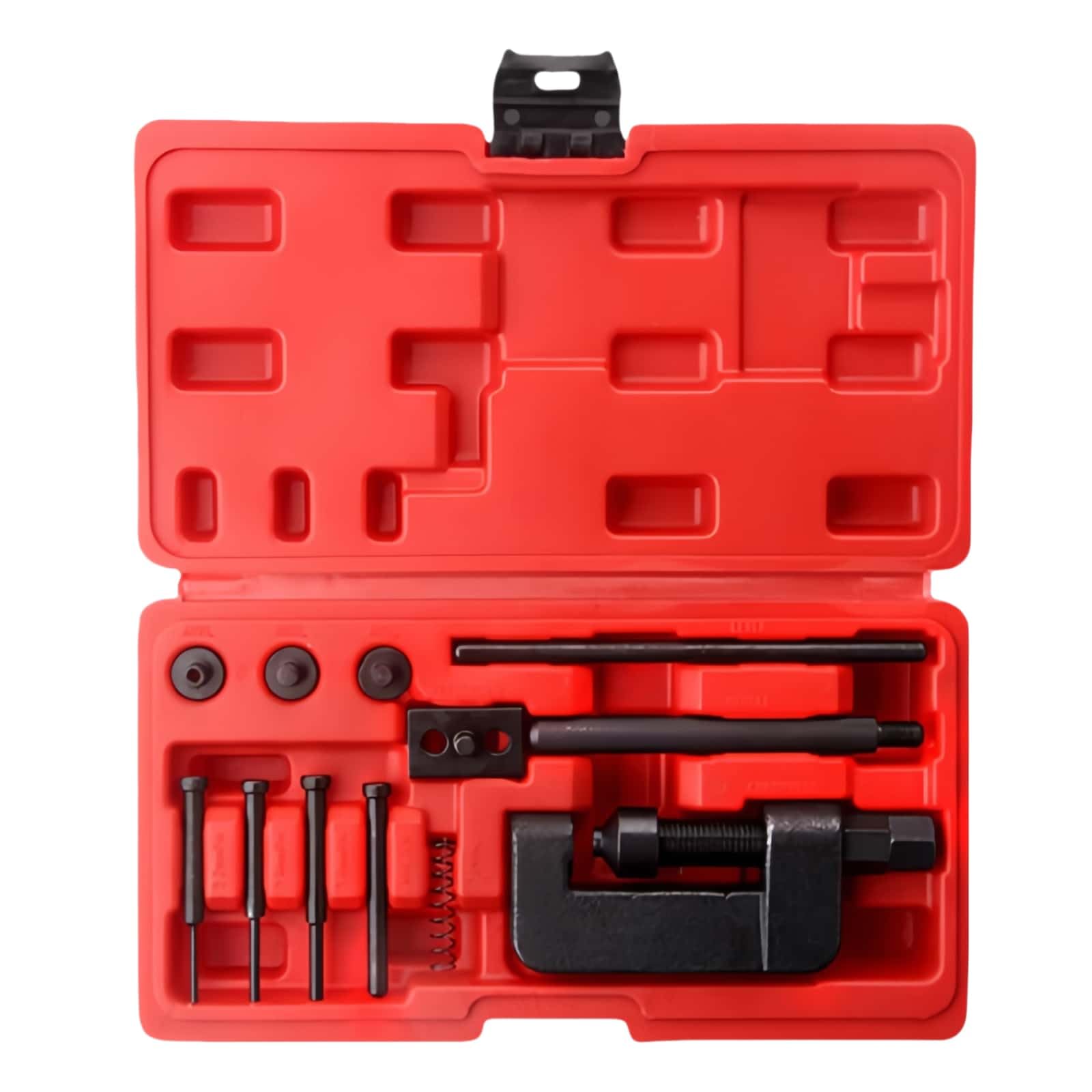 Trkimal Remachadora de cadena para motocicleta, juego de herramientas para romper cadenas de motocicleta, herramienta de remachado para motores, cadenas de motocicleta, separador de cadena para Atv
