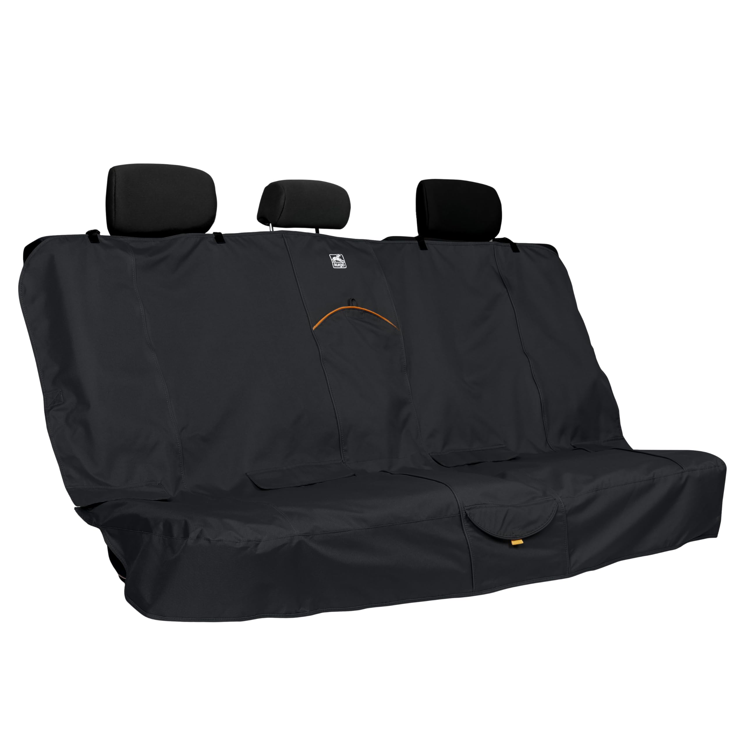 Kurgo Wander - Funda de Asiento de Coche para Perros, Protector de Asiento para Macotas, Ajuste Universal - Negro