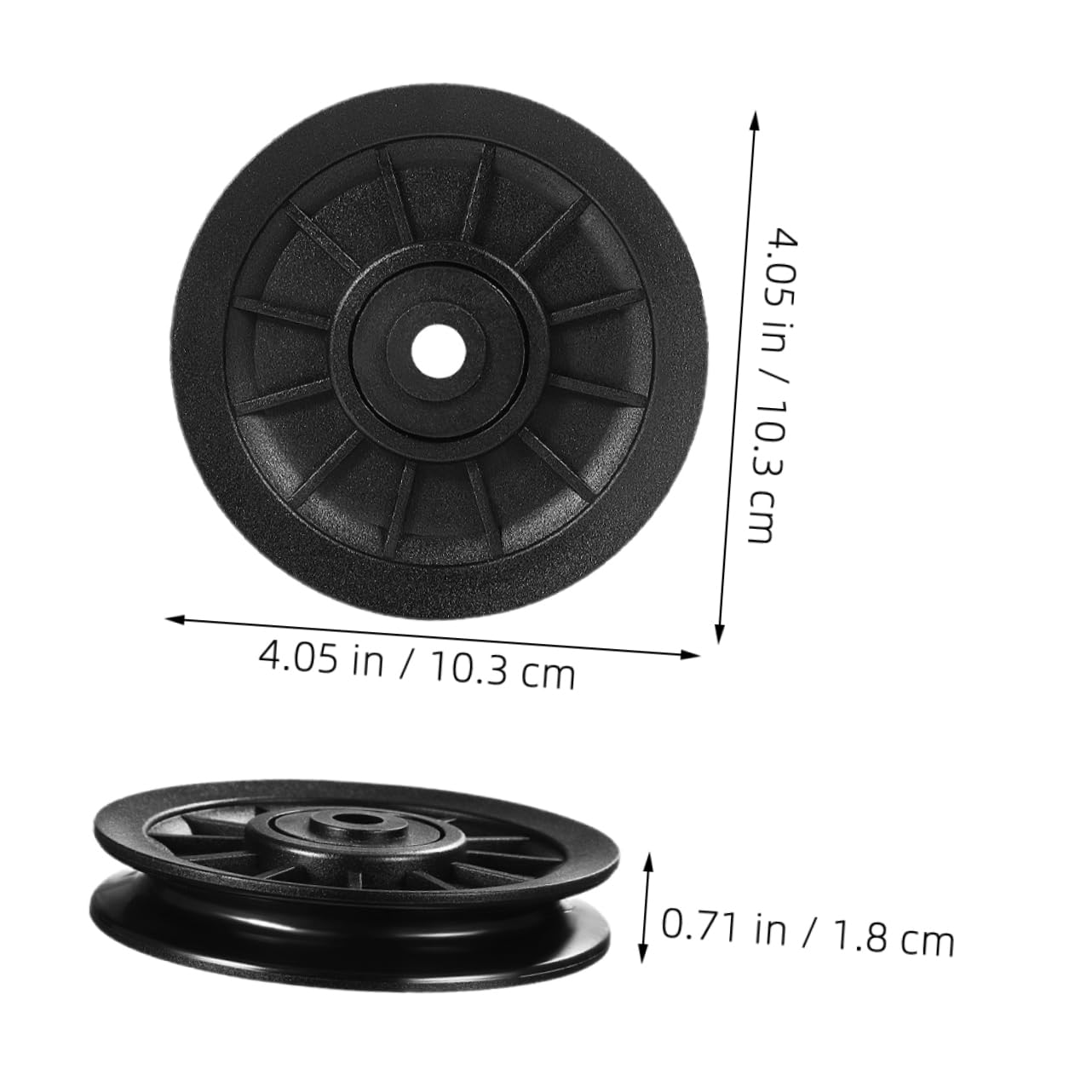 PRETYZOOM 6 Piezas Poleas de Gimnasio de Pa6, Diseño Rozamiento para Entrenamiento de Fuerza y Suministros de Fitness