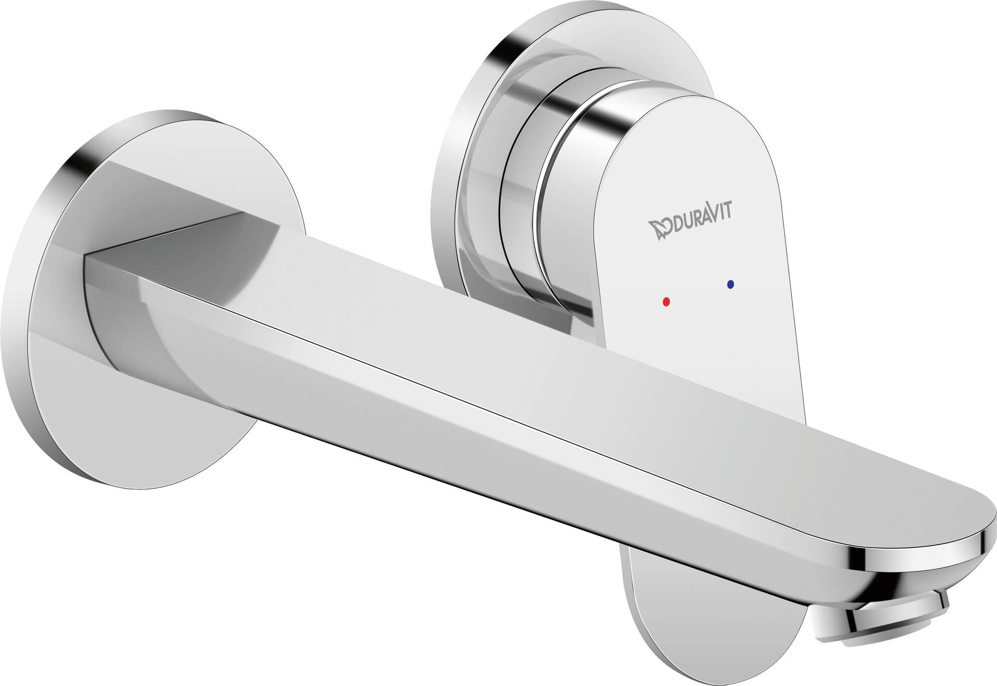 Wall-Mounted Single Lever Basin Mixer by Duravit - Chrome