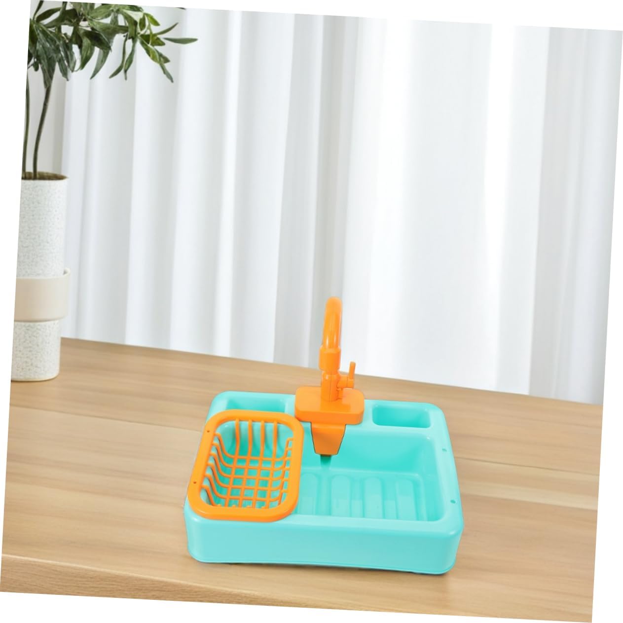 Parrot Bathing Tub with Faucet Pet Accessory Bird Cage Bathtub for Fun