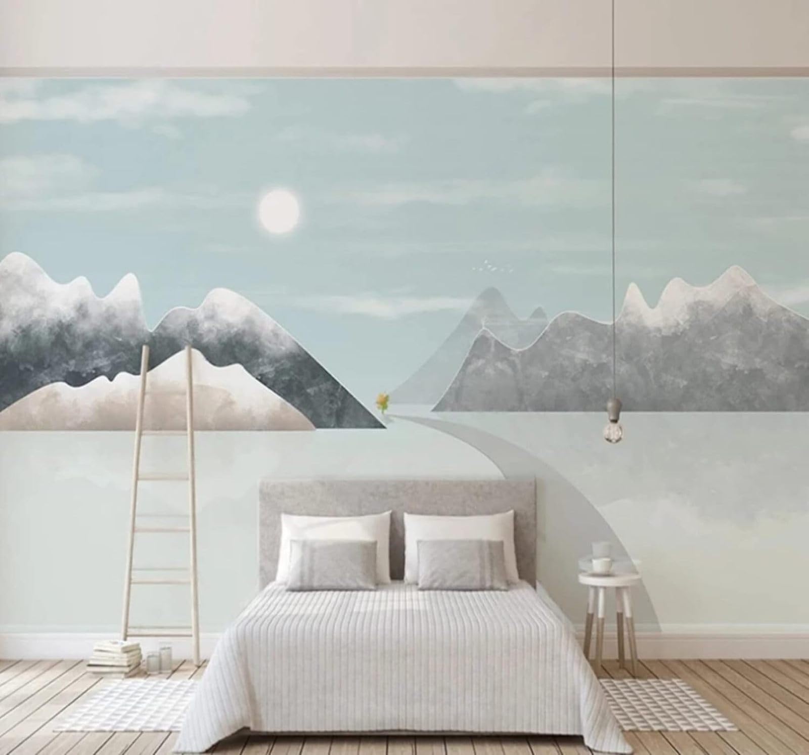 XLMING Abstract Fresh Ink Wash Landscape Scenery 3D Wallpaper Luxury Home Dining Decor Paste Sofa Living Room The Wall for Bedroom Mural-430cm×300cm