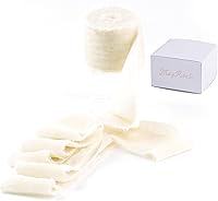 Vista 21 de MAYREEL Cinta de terciopelo negro de 2 pulgadas, cinta desgarrada a mano, borde deshilachado de seda para ramos de novia, invitaciones, libros