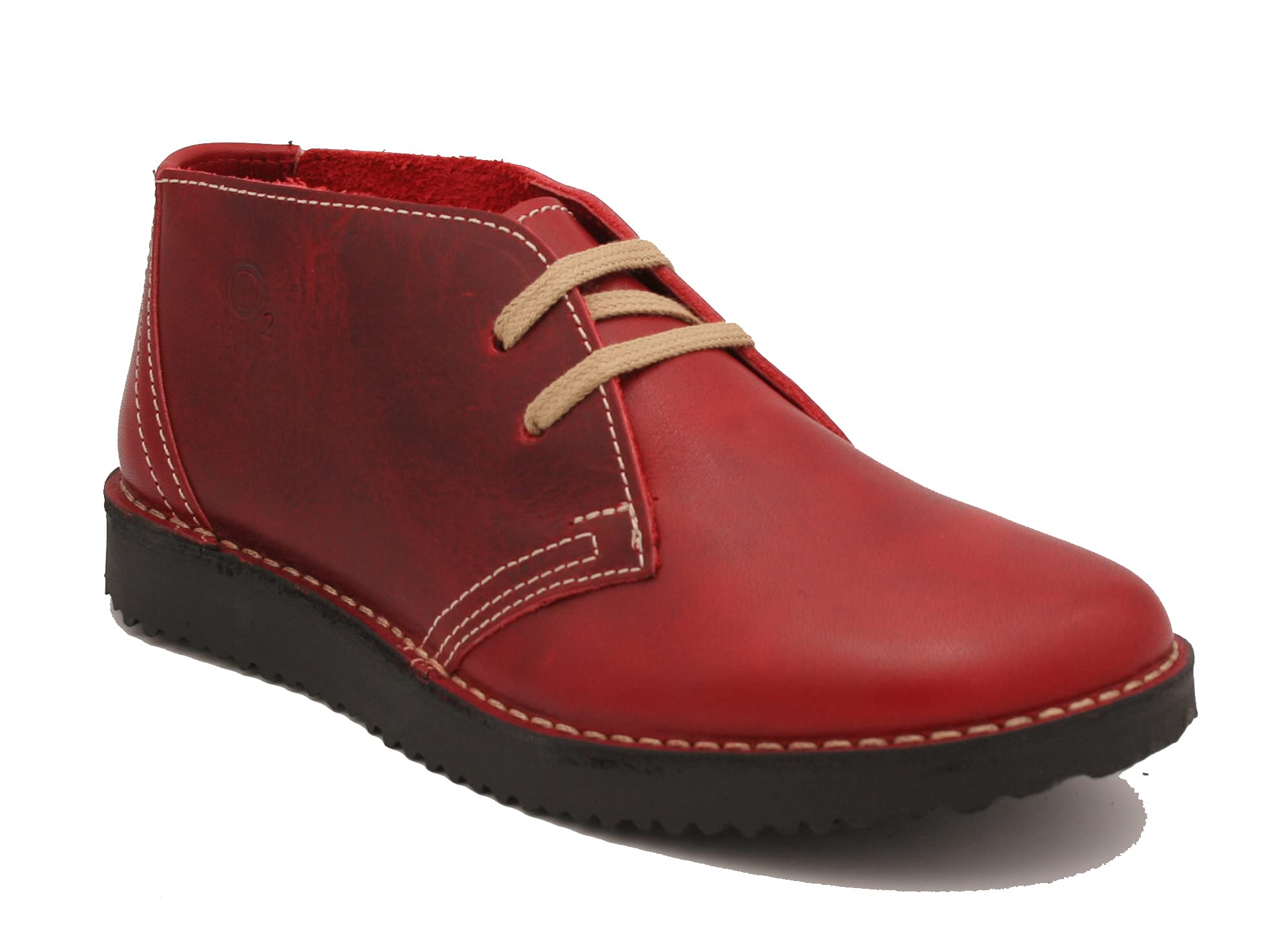 Desert boots Oxygen Dresden rouge en taille 38 pour femme