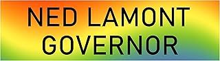 Ned Lamont Bumper Sticker - Vote for Ned Lamont for Connecticut Governor Sticker Decal Car Sticker - Made in USA Rainbow