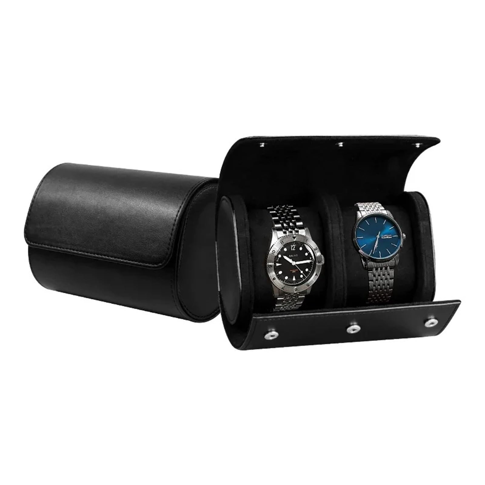 Custodia da viaggio for rotolo di orologio in vera pelle da 1 slot 1/2/3