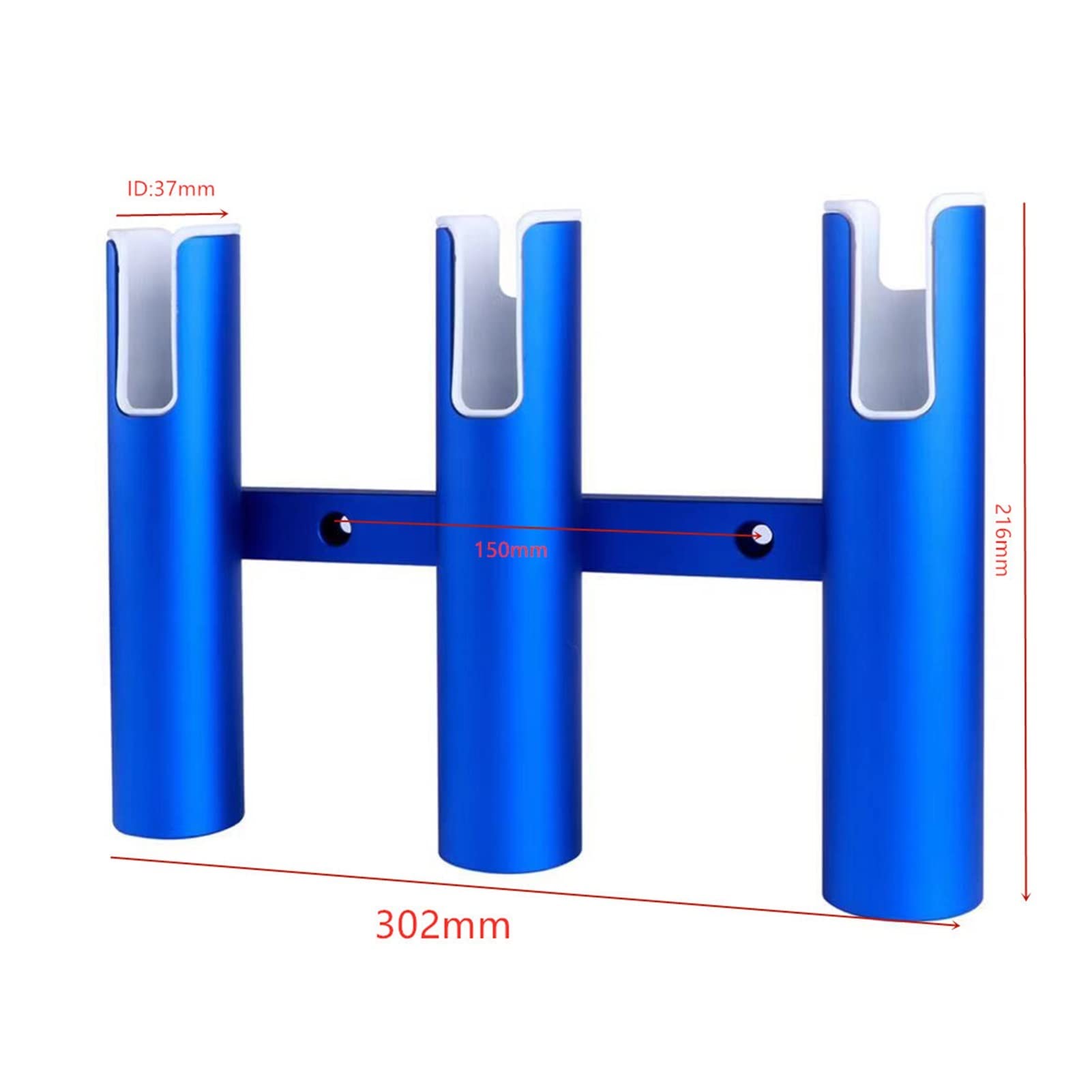 Aluminium 3 Link Uchwyt Ręk wędkarskich 3 Tubes Rod Pod Rack Rack Morski jacht Łatwy montaż