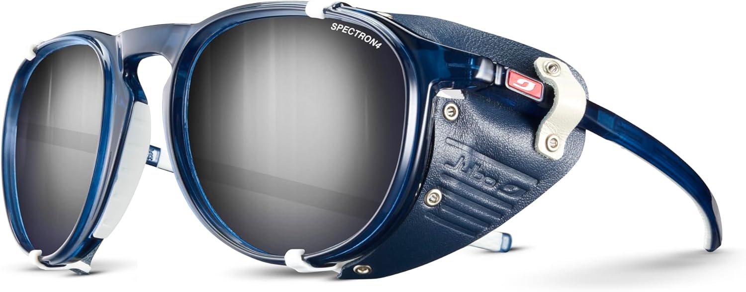 Julbo Millenium Glacier Glasses for Men & Women w/Removable Side Shields for Hiking, Snow/Glare - 100% UV Protection