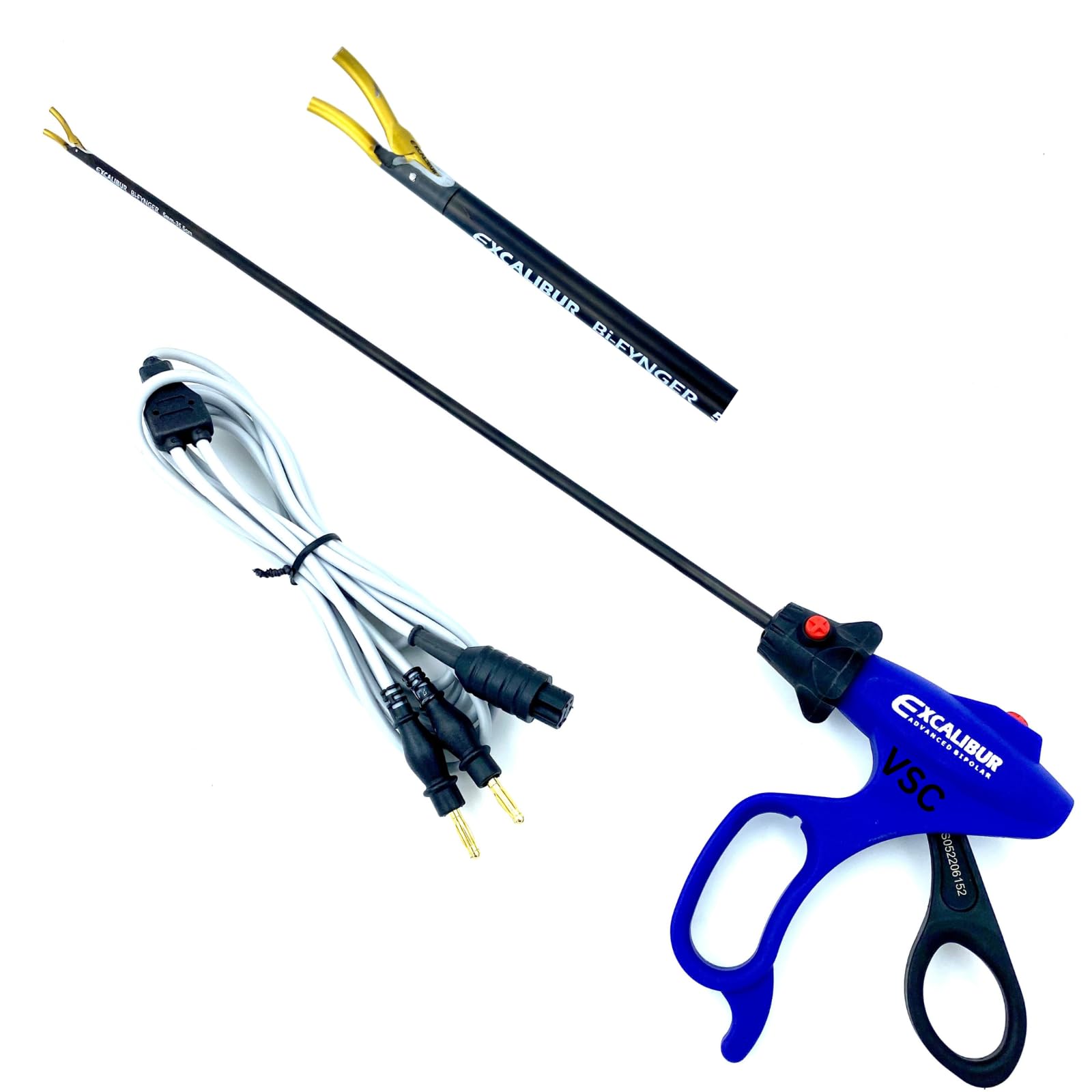VSC Laparoscopic Excalibur Advance Bipolar Vessel Dissector Sealer And Cutter | 5mm Diameter / 35.5cm Working Length | Curved & Gold Jaw | Laparoscopy Endoscopy Surgery Surgical Instrument Qty.1Set