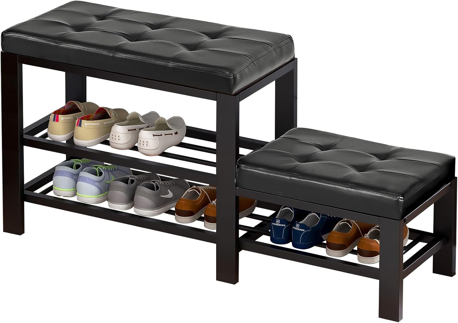 sogesfurniture Shoes Storage Bench, Entryway Shoes Organizer with