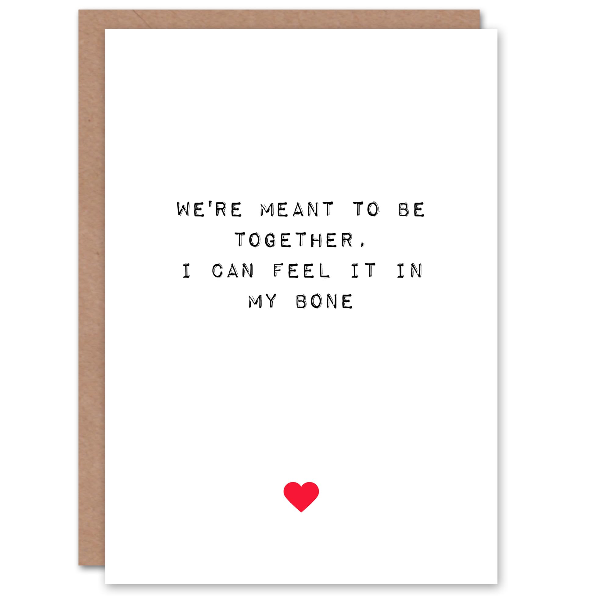Artery8 Valentines Day Greeting Card Adult Rude Saucy Fully Meant Together Bone For Her Wife Partner