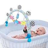 Travel Arch Bassinet Mobile Toys for Infant & Toddlers&comma;Clip on Stroller Toy Crib Accessory & Pram Activity Bar Toy for Indoor and Outdoor &lpar;Elephant&rpar;