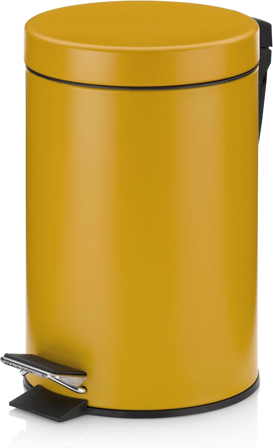 kela Cosmetic bin Blue 3l, Metal Pedal bin Bathroom, Bathroom Waste bin with Inner bin and Carrying Handle, Monaco, Frost Blue matt