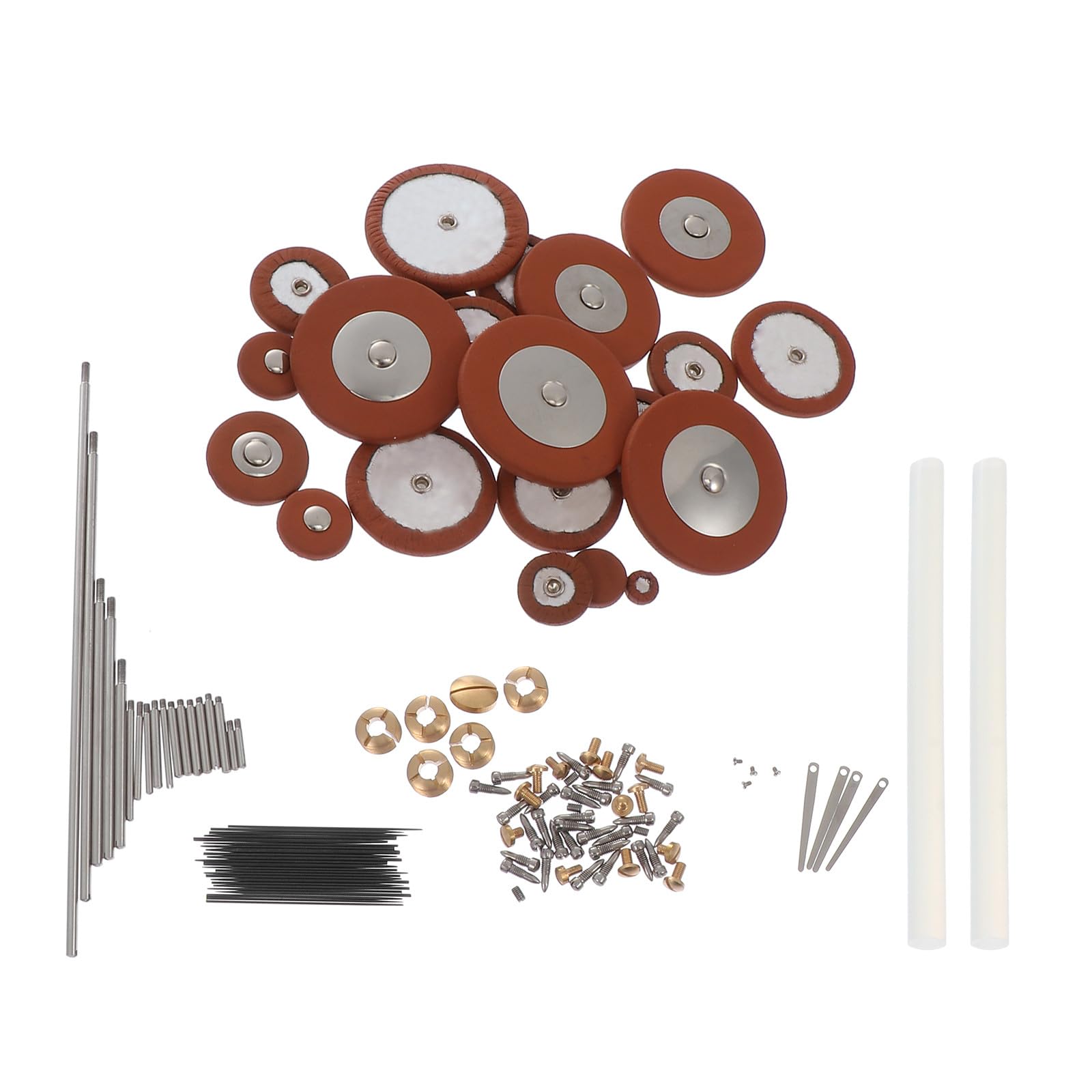 Kit di Riparazione Sax Contralto, Set da 1 per Manutenzione | Viti Metalliche e Molle Incluse, Ricambi per Parti Danneggiate, per Sassofonisti Professionisti e Appassionati Colore Casuale