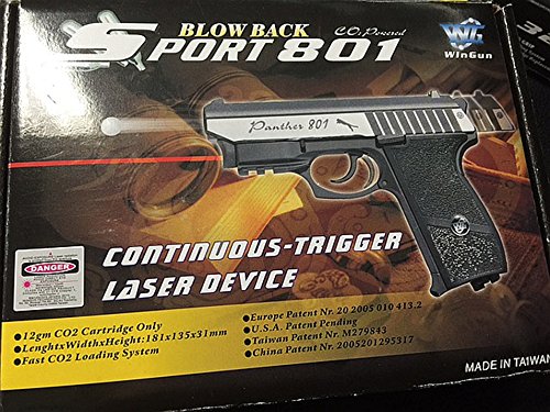 Cbb-4801 Wingun Full Metal Semi Auto Co2 Blowback Pistol With Free Safty Shooting Glasses And Free Target Trip Tent(Airsoft Gun) #TOP3