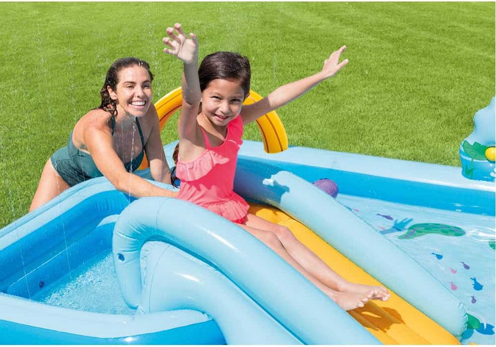 INTEX Piscina Playground Aventura na Floresta 493L - Retangular Multicolorido - 216 Litros - Criança