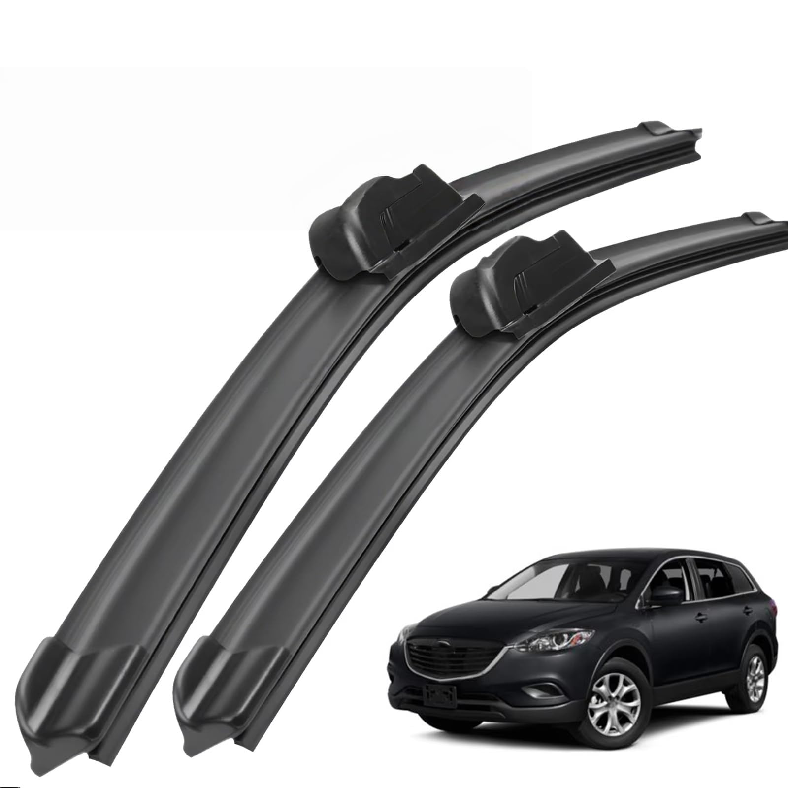 PAPEP Windscreen Wiper Blades for Mazda CX-9 CX9 MK1 2006-2015 26"+16", Front Replacement Wipers OEM Quality Water Repellent Rubber Automotive Windshield