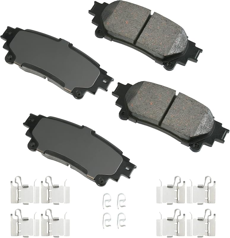 Pastilhas de freio a disco traseiras Akebono ProAct ACT1391A cerâmicas, 15,2 mm – Jogo com 4 unidades