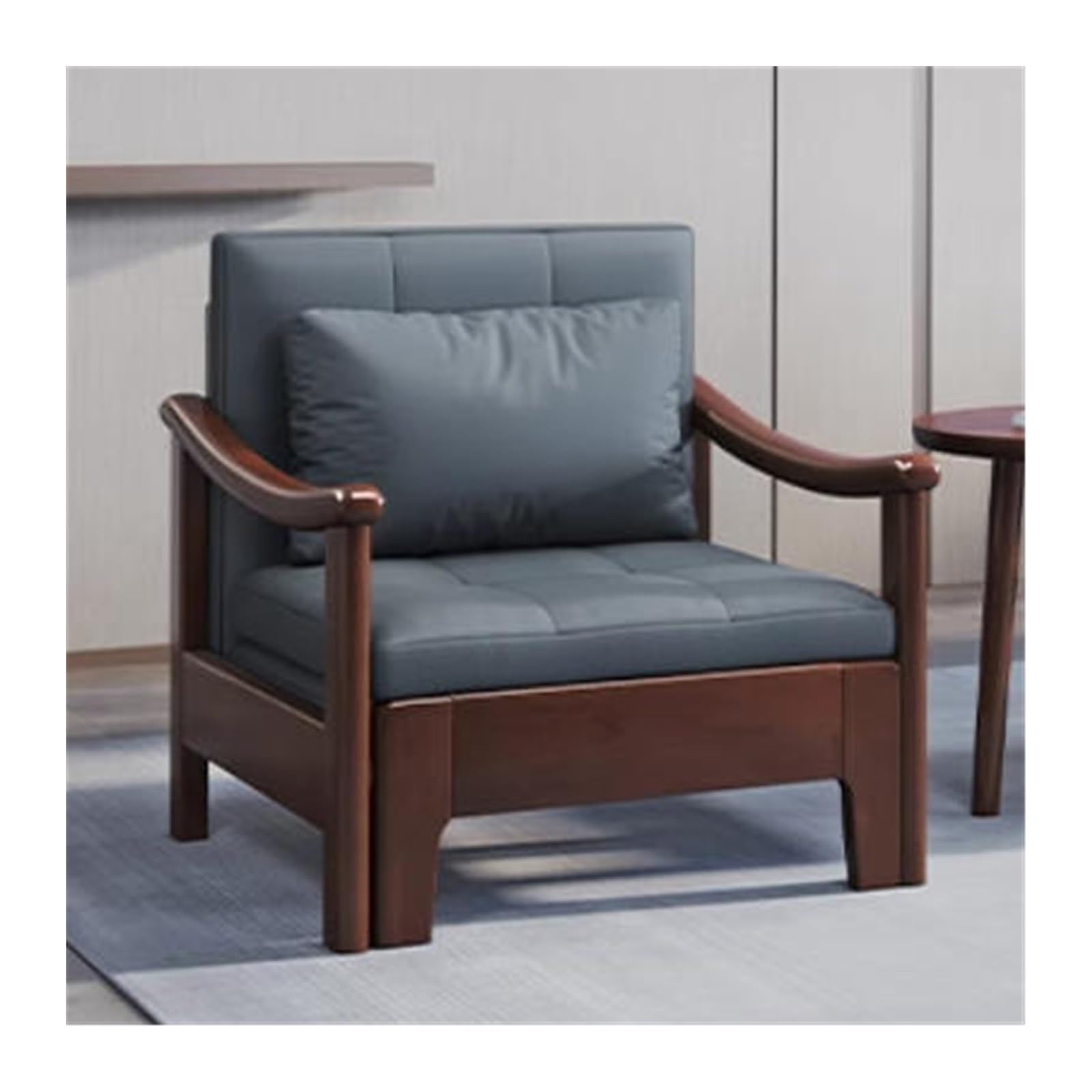 Rozkładana sofa- Sofa z funkcją spania litego drewna, składana, wielofunkcyjne biuro, gabinet hotelowy, balkon, salon