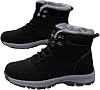 Veolaimy Snow Boots, Mens, Winter, Trekking Shoes, High-Cut, Fleece Lined, Warm, Winter Boots, Thick Sole, Non-Slip, Lightweight, Climbing Shoes, Wear-Resistant, Shock Absorption, Winter Boots, Easy