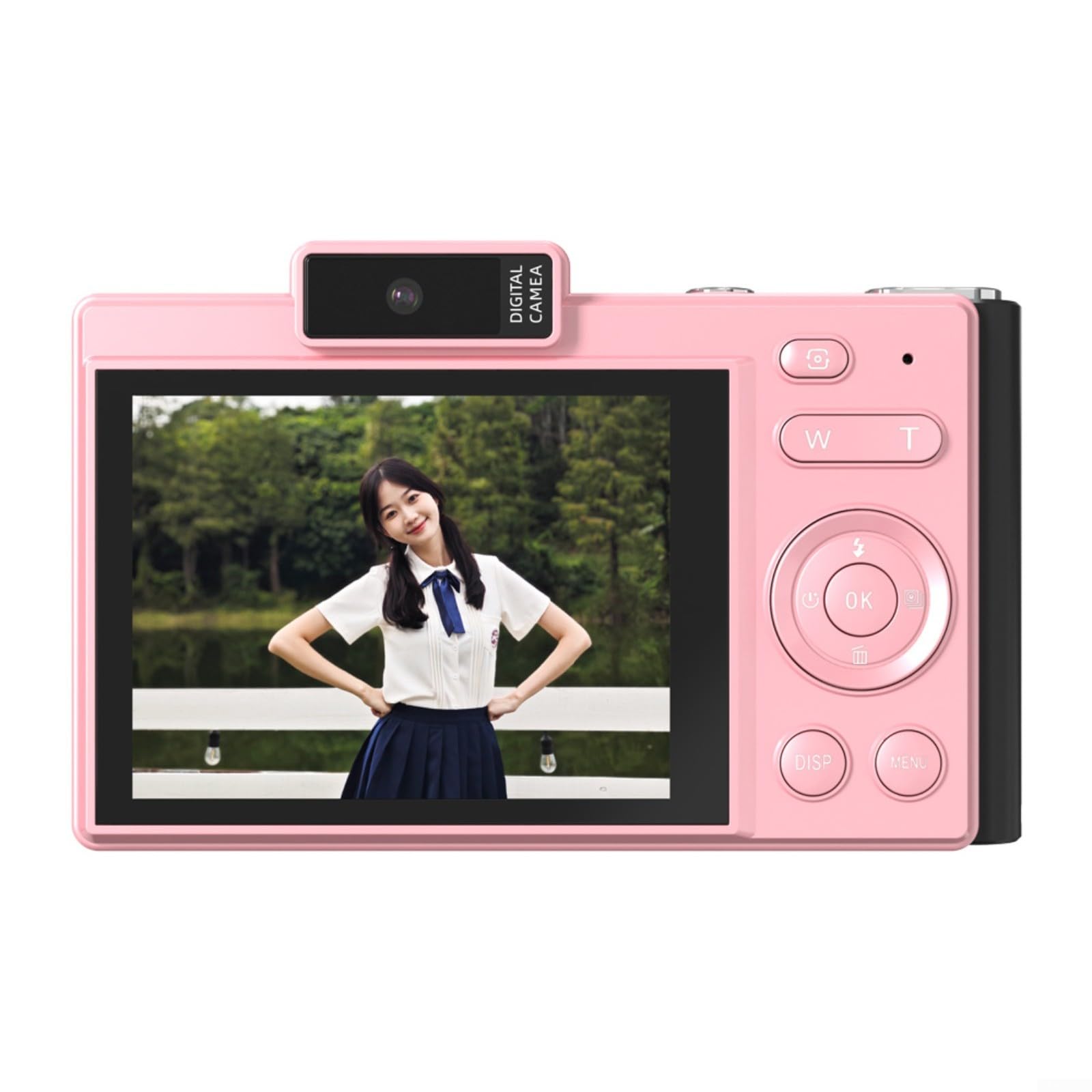 Fotocamera digitale, videocamera digitale, 4 K 2,8 pollici, 4800 W, messa a fuoco automatica 16x, per principianti, adolescenti, studenti (verde 32G)