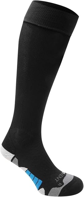 Sondico Kids Elite Football Socks Juniors Boys Padded Ankle Protection Black Junior 1-6