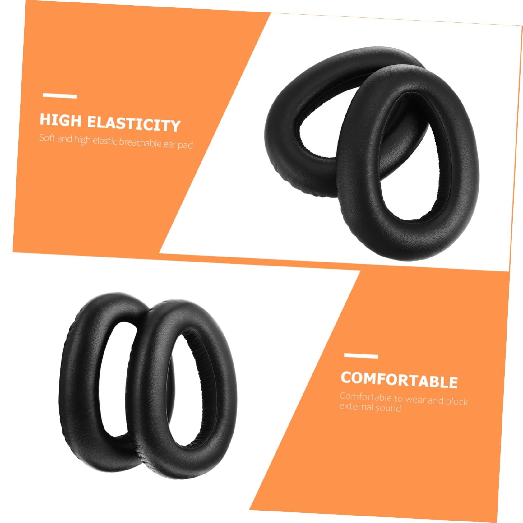 Uonlytech 3pares Almohadillas De Repuesto para Auriculares y Cojines De Oído Suaves y Duraderos Compatibles con Auriculares para Cancelación De Ruido