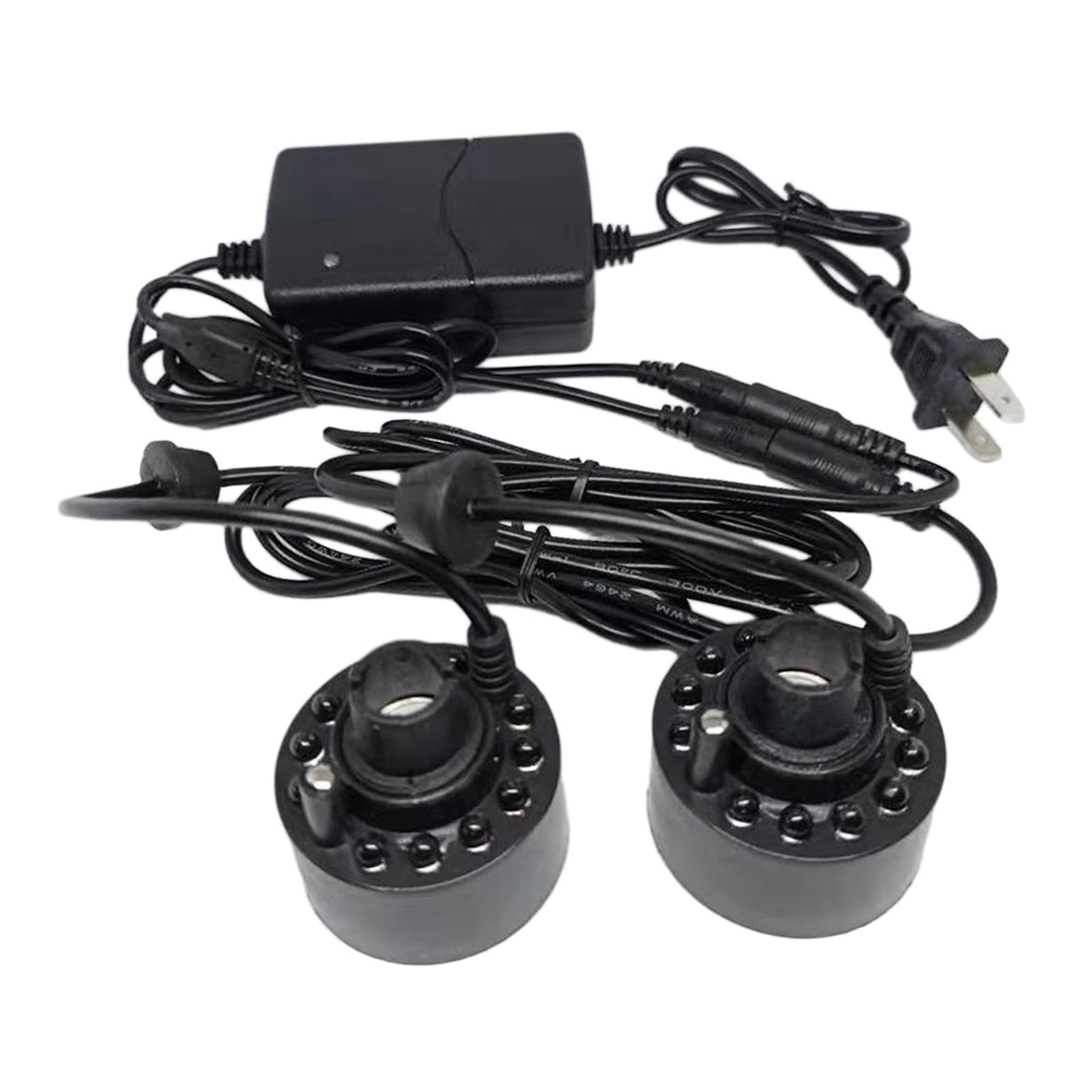 Merishopp Mini Mist Fogger Mister Two Heads with Colorful Lights EU 220V Adapter PP Material-image-37