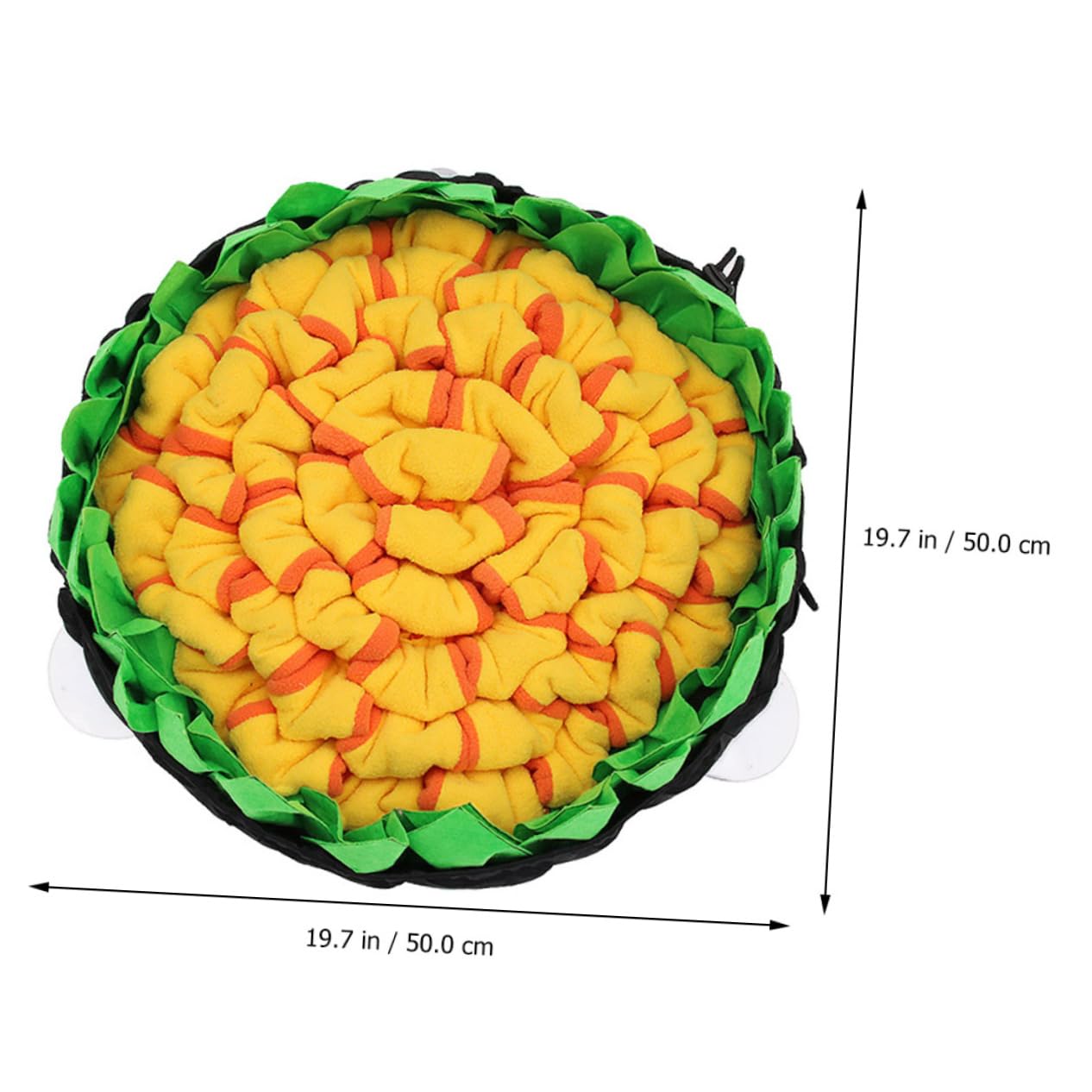 Hundeschnüffelmatte für Langsames Füttern aus Fleece und Oxford Stoff