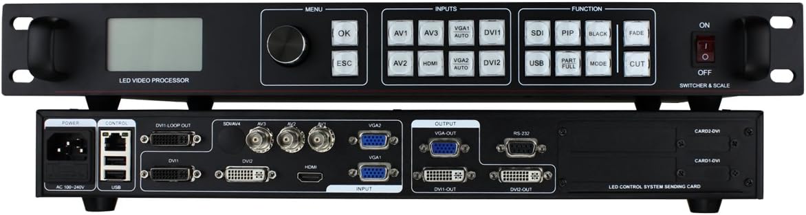 Amoonsky AMS-LVP815U LED Video Processor USB Video Processor Outdoor Full Collor Screen Video Processor P5 P6 P8 P10
