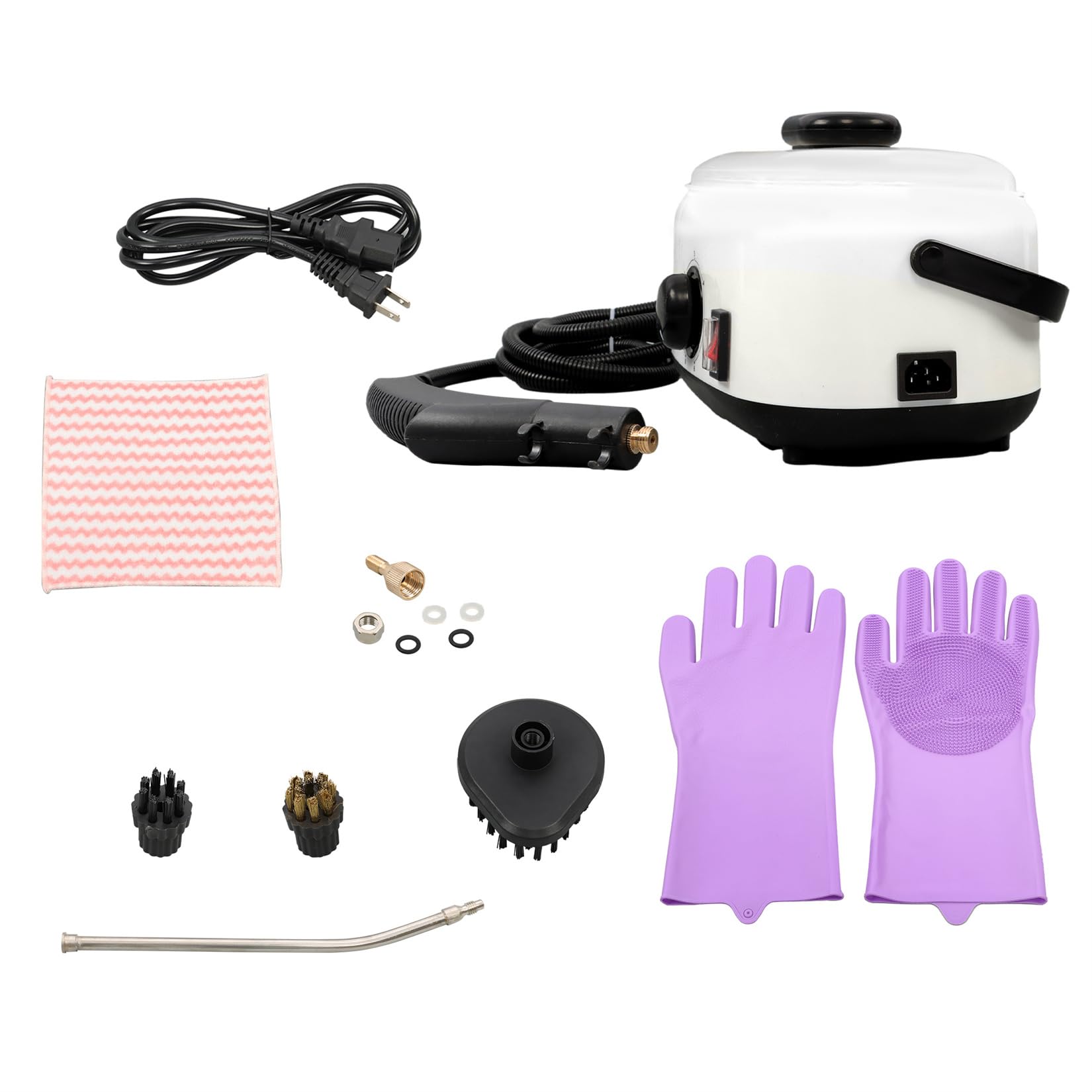 findmall 2500W High-Pressure Steam Cleaner 1500ml Portable Steamer for Cars Bathrooms and Upholstery Cleans Grime Grease Stains