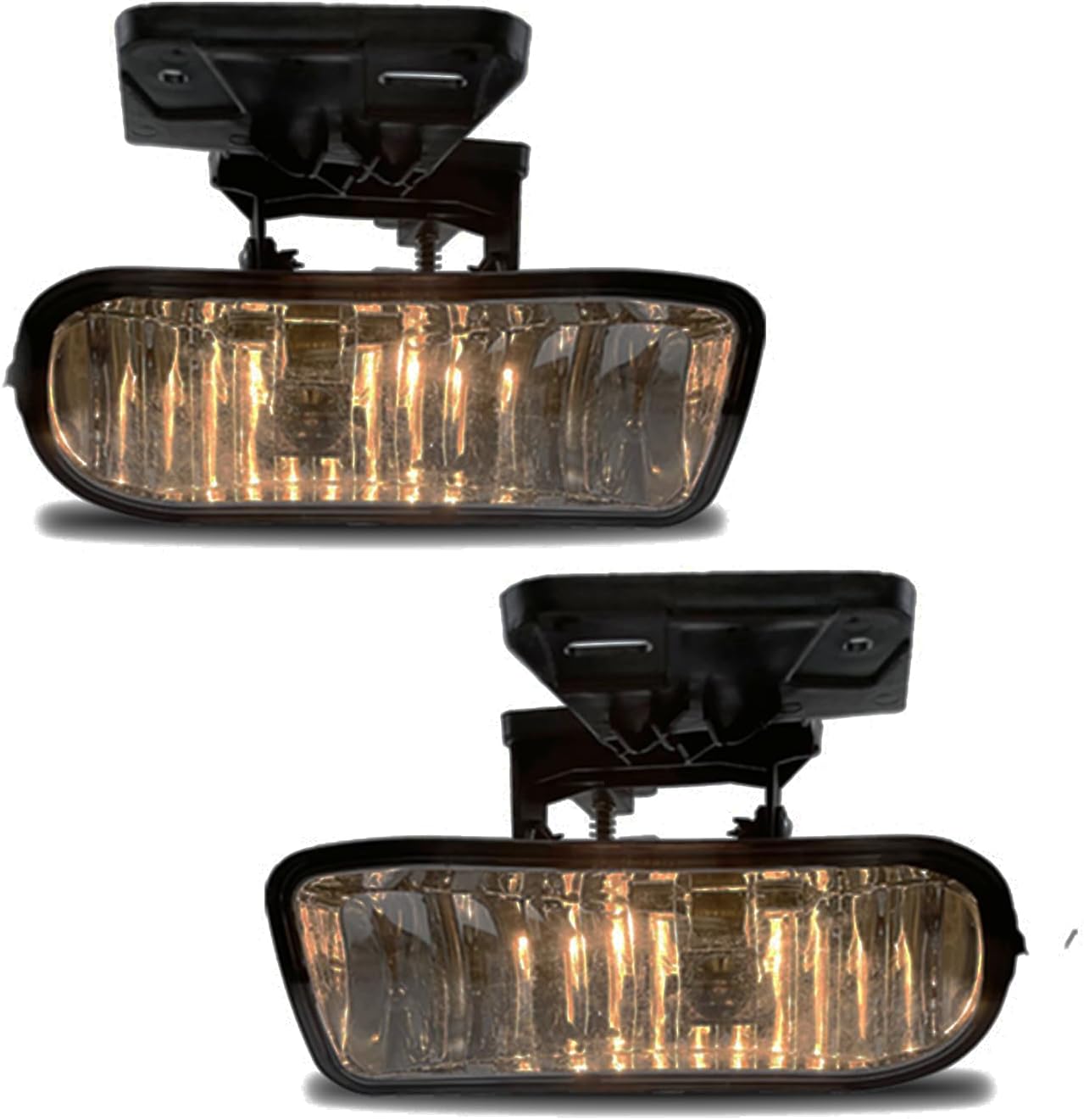 Boxlight Fog Lamp Compatible with [1999-2002 GMC Sierra] [2000 2001 2002 2003 2004 2005 2006 GMC Yukon] (Smoked)