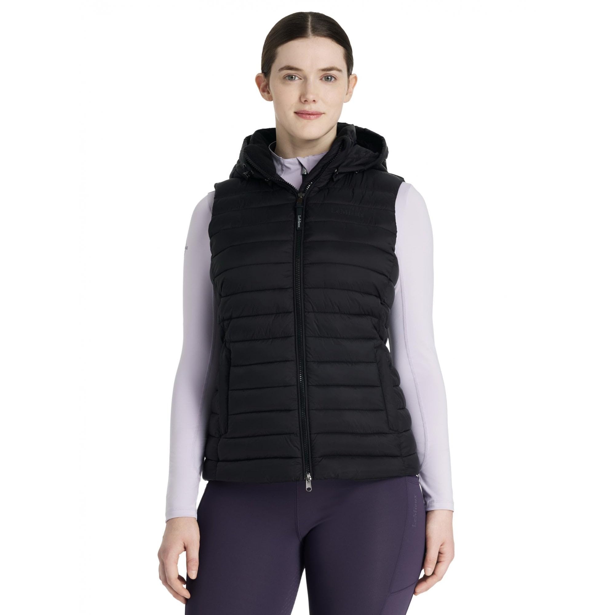 Lemieux Women's Noir Sleeveless Hooded Down Jacket Rose