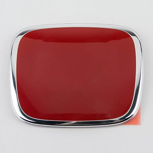Miniatura 3 de JC Racing - 2 insignias de emblema delantero y trasero de cromo rojo compatible con Honda Civic Si Coupe 2014-2015