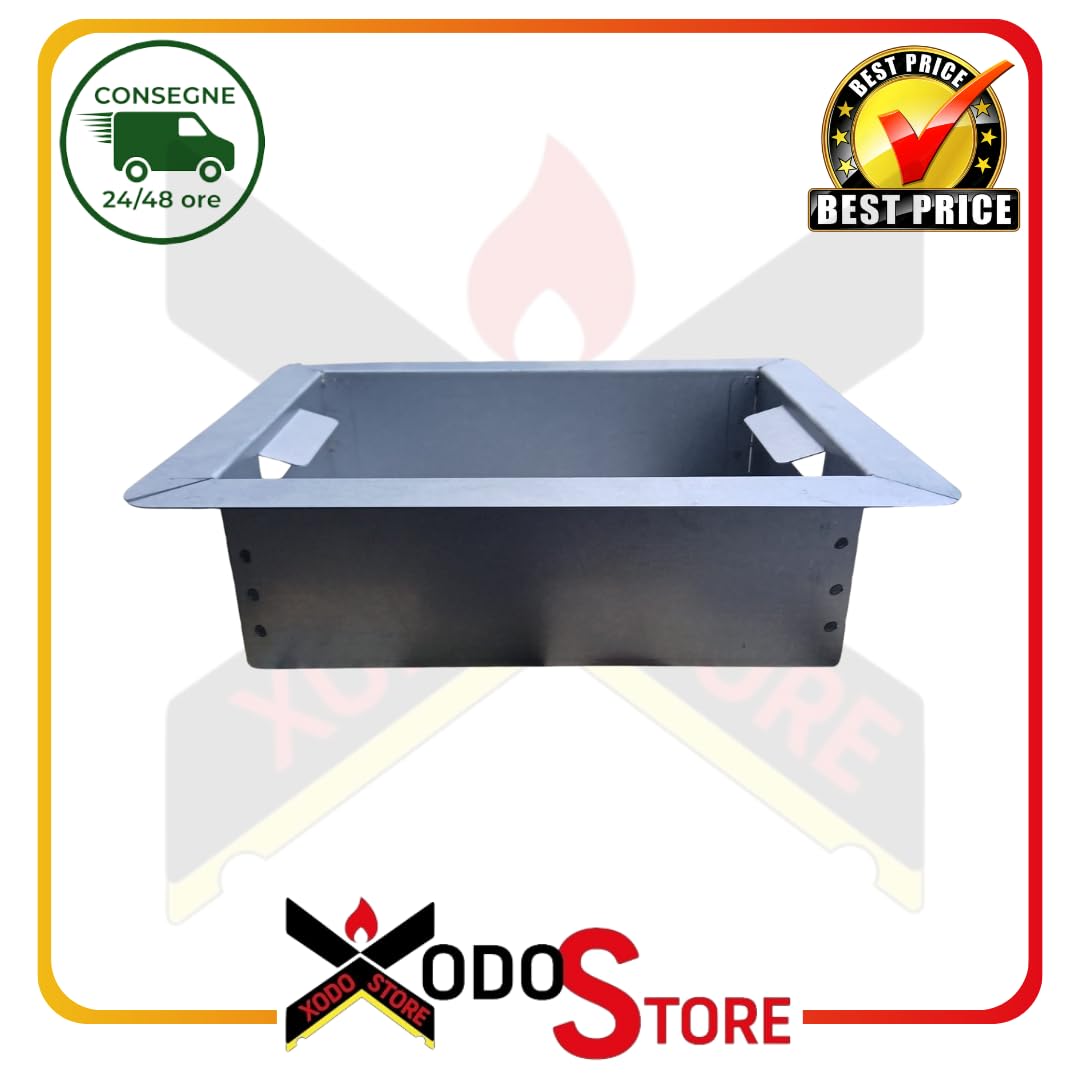 Cassetto Cenere 30×22 cm COMPATIBILE PALAZZETTI Cod. 165120020 in acciaio incato 215x294x85 mm Per Barbecue Diva, Malibu, Maxime, Miami, Capri, Gallipoli, Gargano, Levanto, Tropea