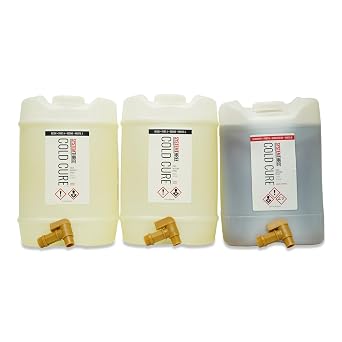 System Three Cold Cure Epoxy Resin Kit, Amber, 15 Gallon Kit