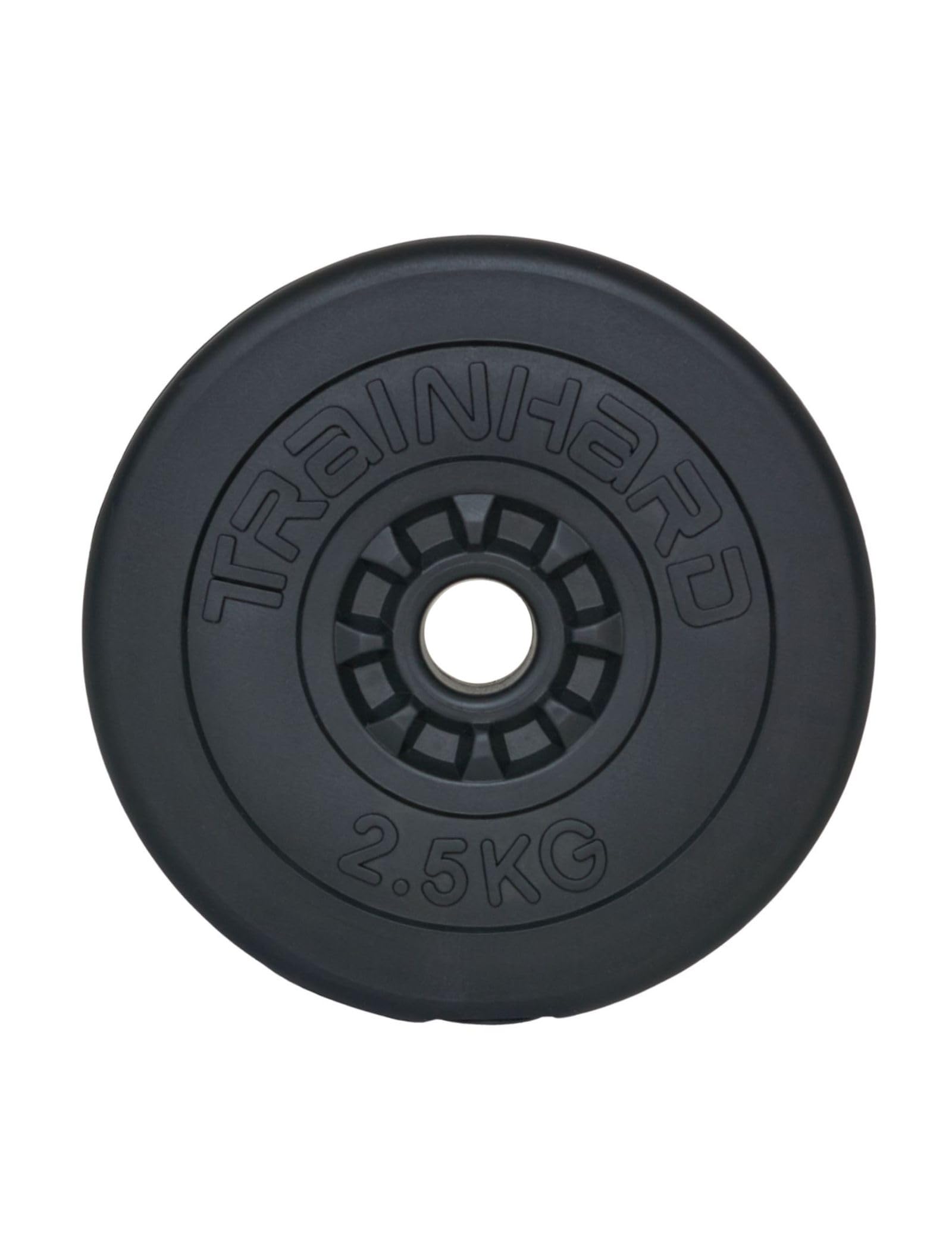 TrainHard Zestaw krótkich hantli 2 szt. tworzywo sztuczne 33 kg – zestaw hantli, hantli, sztangi do hantli, obciążniki i zaciski gwiazdowe radełkowane 30/31 mm