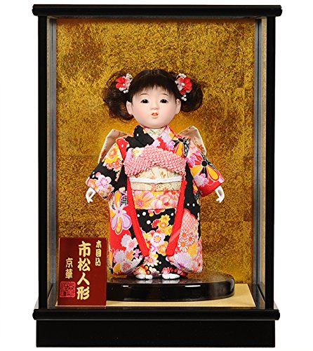 Amazon | 【人形の伏見屋】【人形ケース】【木目込市松人形】【雛人形