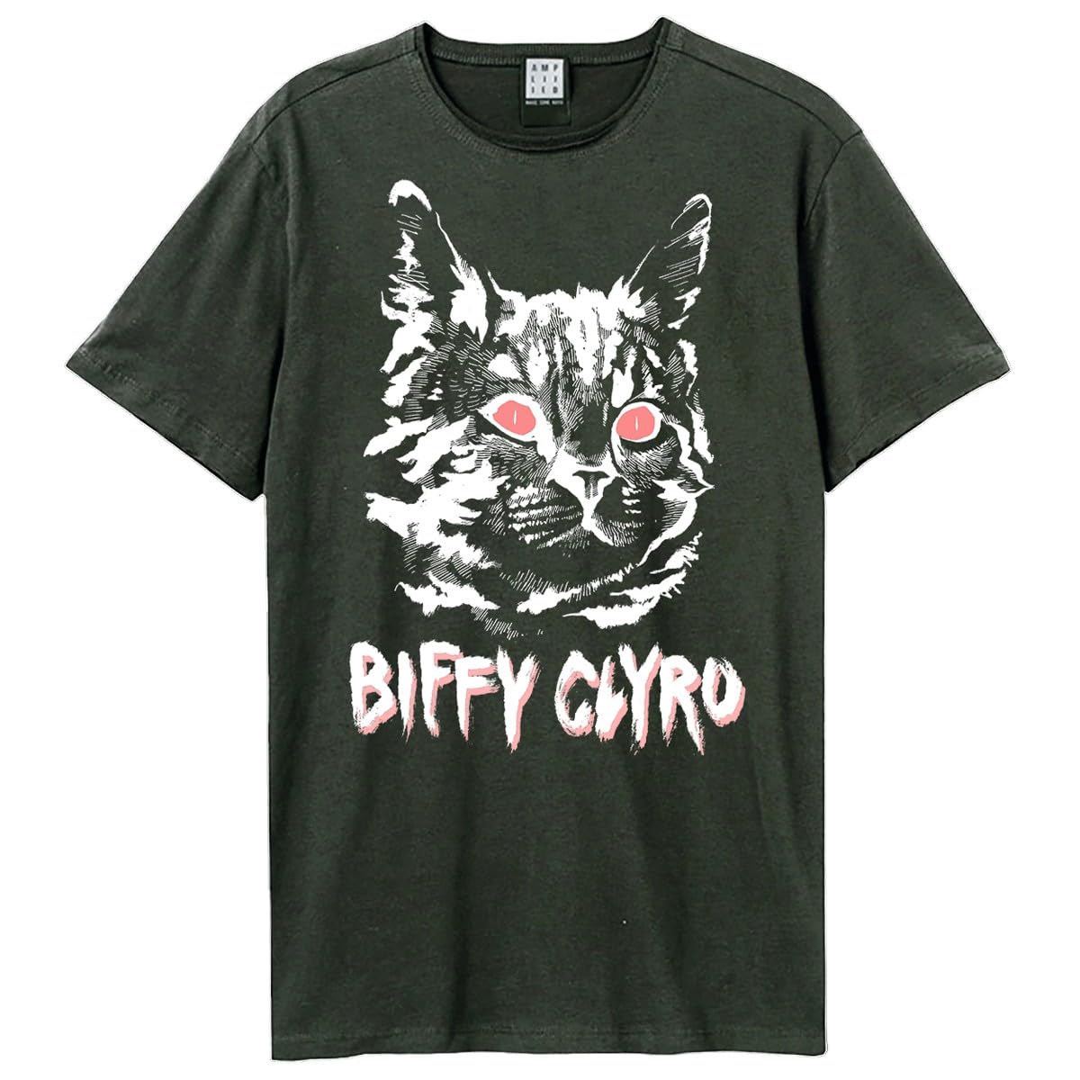 Amplified Maglietta unisex da adulto con gatto nero Biffy Clyro