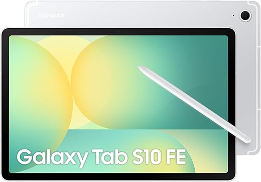 Samsung Galaxy Tab S10 FE, S Pen in-Box, 27.7 cm (10.9 inch) LCD Display, 8 GB RAM, 128 GB Storage, Wi-Fi Tablet, Silver