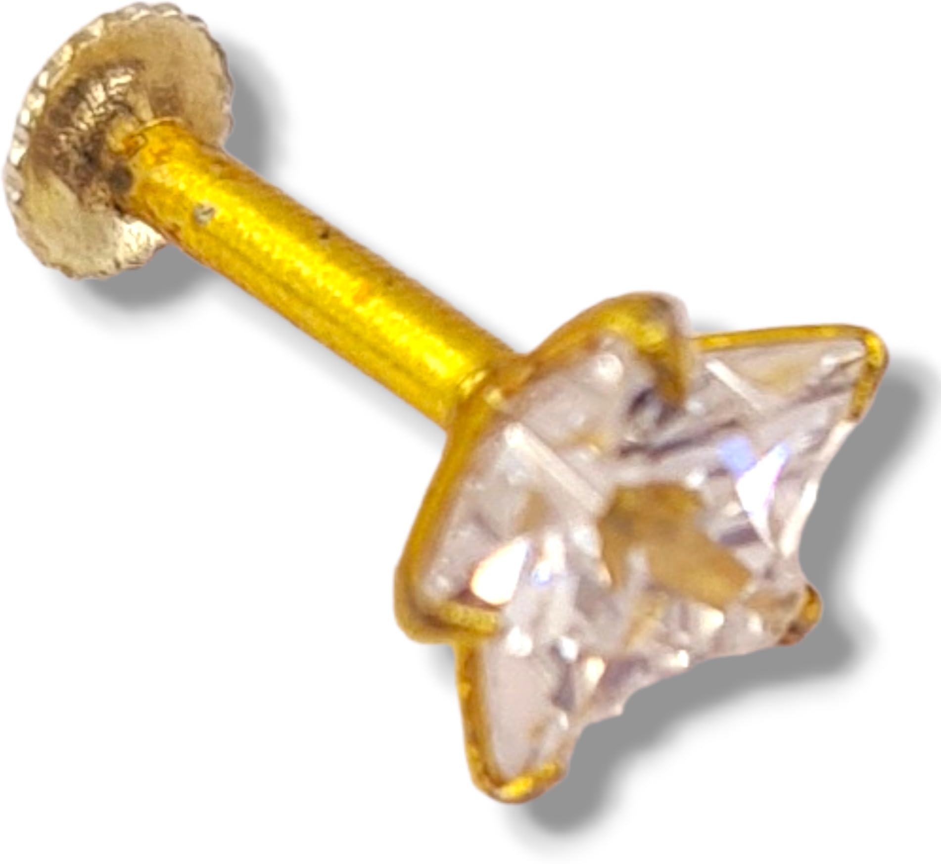 House Of Common Zircon Gold-Plated Plated Brass Nose Stud Gold-image-33